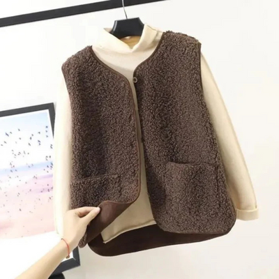 Damen Gemütliche Ärmellose Weste | Lässig