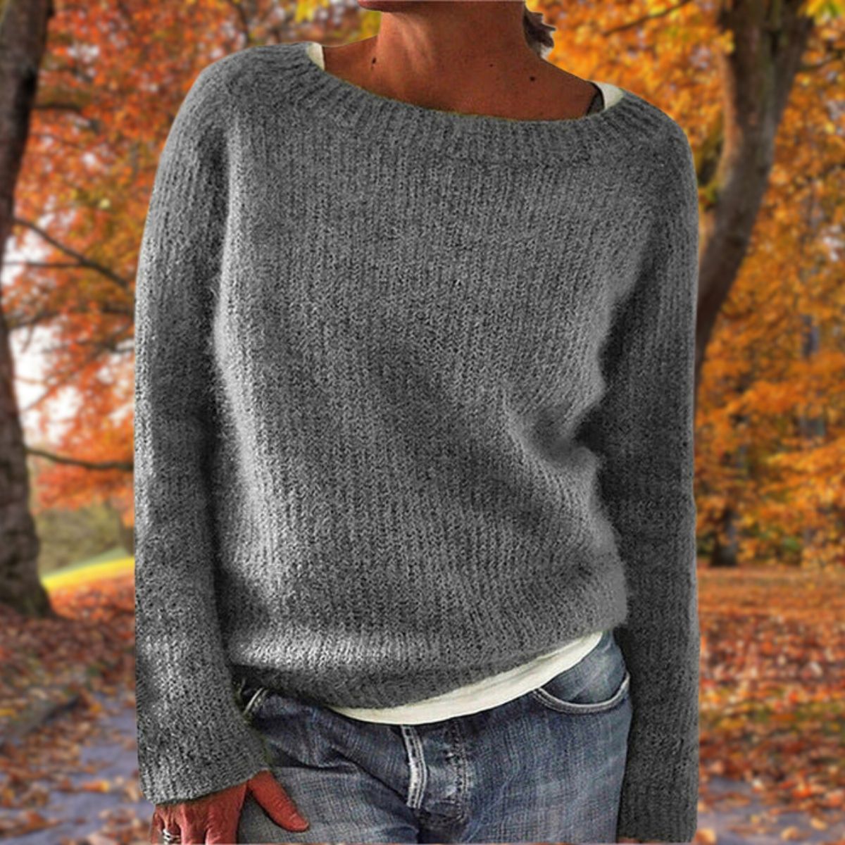 Gemütlicher Strickpullover – Mühelose Wärme mit Entspanntem Charme
