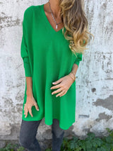 Amelia | Eleganter Damen Pullover Winter stilvoll getragen – Grün