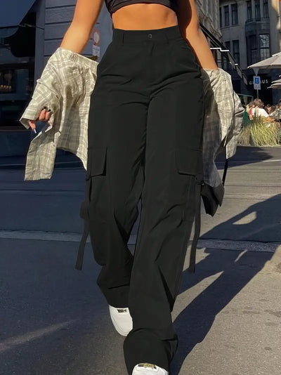 Bernadette® | Einfarbige Cargo-Hose für Damen