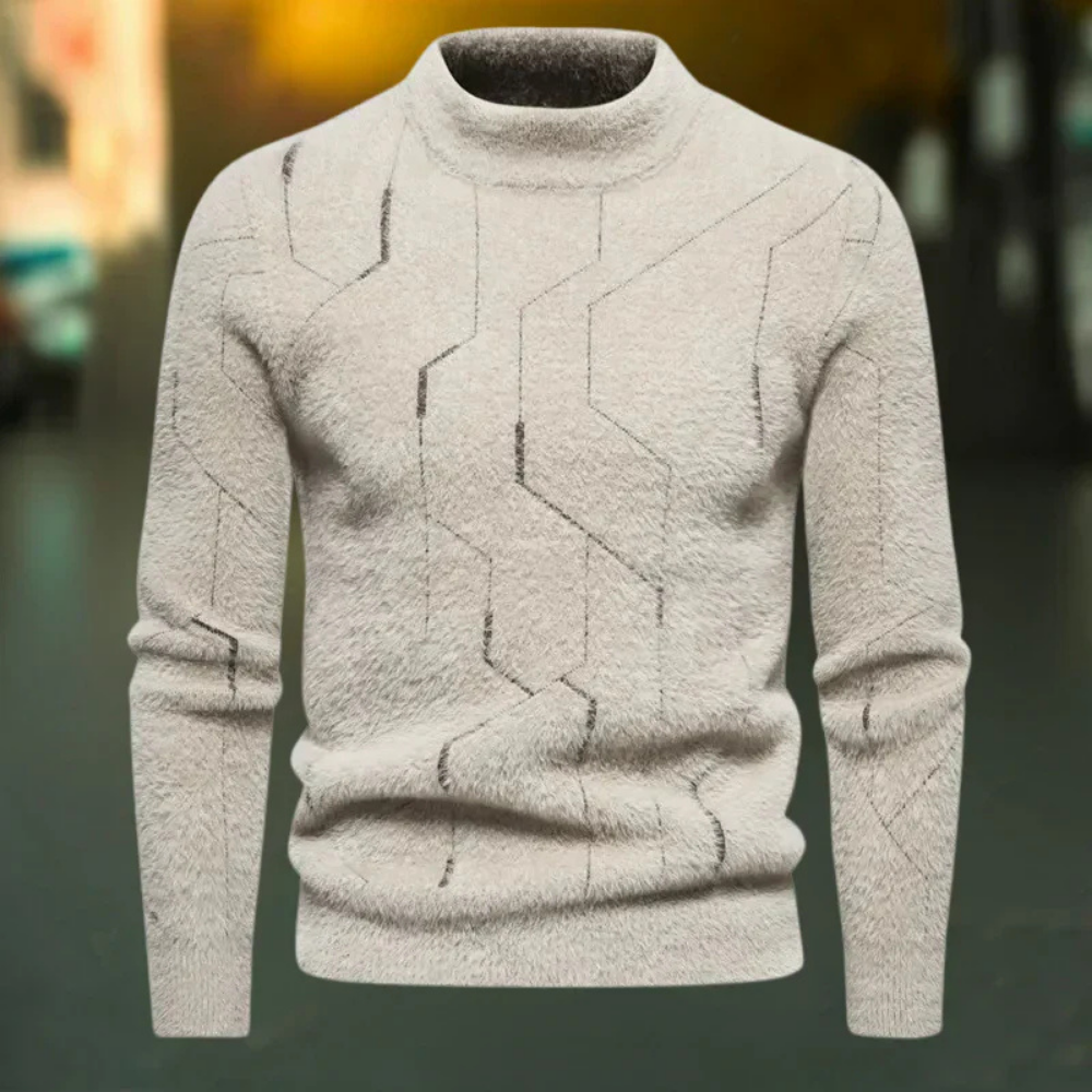 Thom – Herrenpullover mit geometrischem Muster