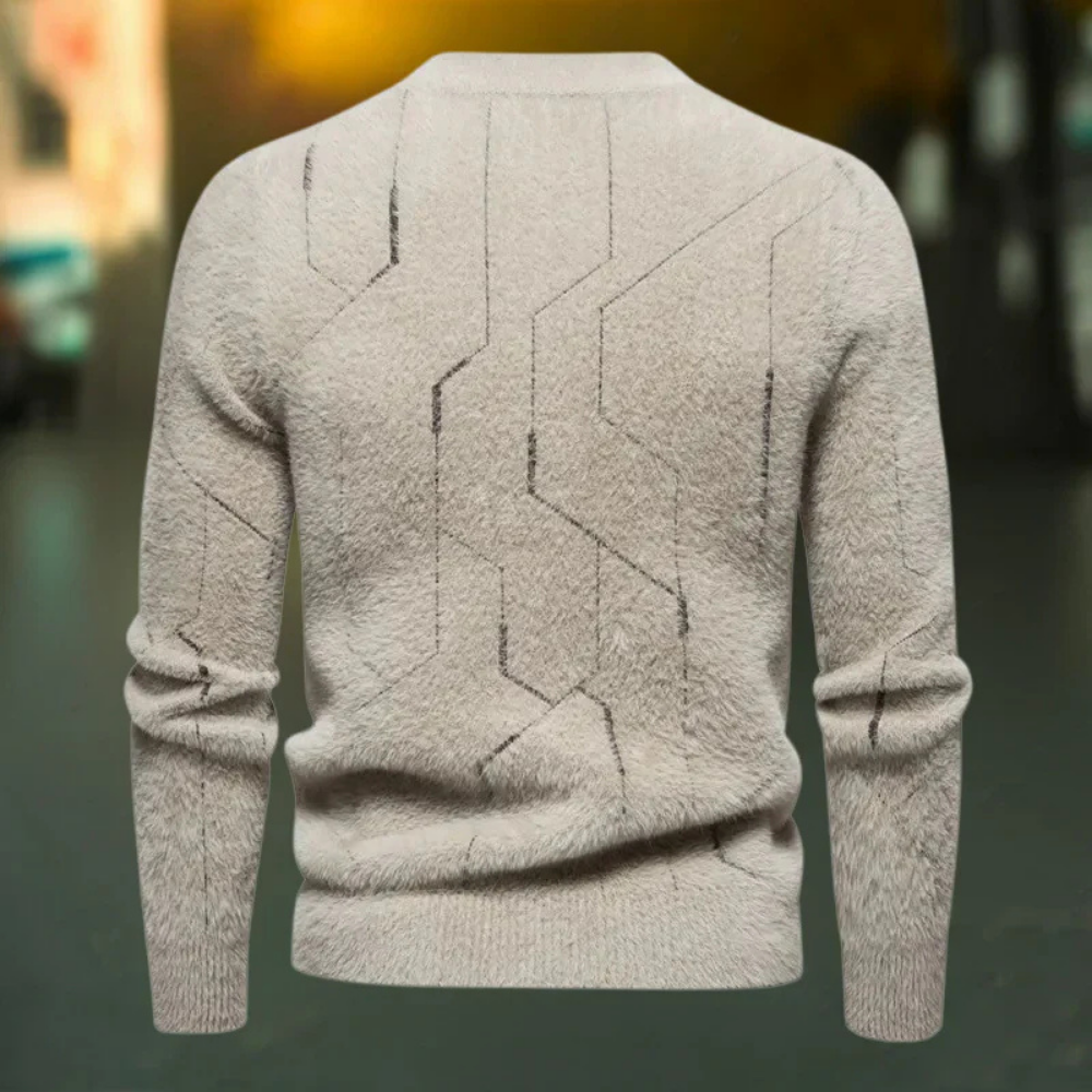 Thom – Herrenpullover mit geometrischem Muster