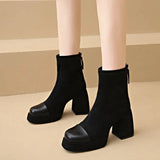 Aurora | Elegante Stiefel Mit Markantem Design Für Damen – Schwarz