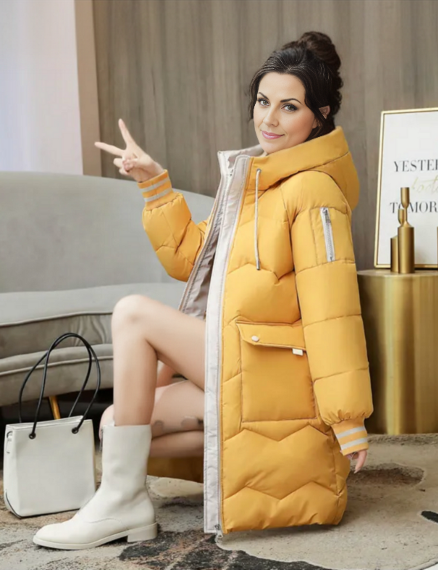 Stilvolle lässige Winter Daunenparka für Damen | Ideal für den Winter