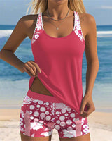 Mila | Modisches Badeanzug Set Damen Stil – Rosa