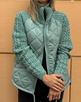 Elena | Damen Cardigan mit langen Ärmeln und Taschen – Smaragd
