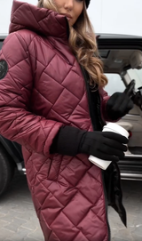 Paula | Gestepptes Damen Jacke modern chic geschnitten – Rot