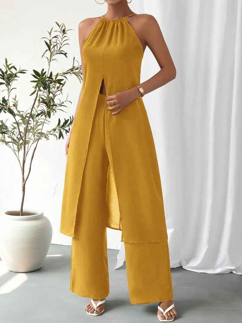 Eirini - Eleganter ärmelloser Zweiteiliger Satz