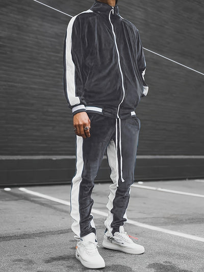 Herren Freizeit-Kapuzen-Trainingsanzug mit Sweatshirt und Hose | Ideal für Active Wear