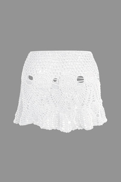 Marina | Häkel-Zweiteiler mit Crop-Top & Minirock