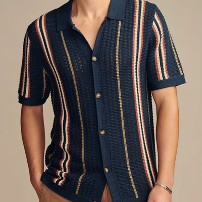 Milano – Vintage-Strickhemd für Herren