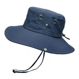 Wasserabweisender Outdoor-Bucket Hat mit UV-Schutz UPF 50+ – Marineblau
