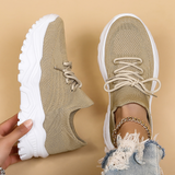 Sneaker für Damen mit Fußgewölbestütze – Beige