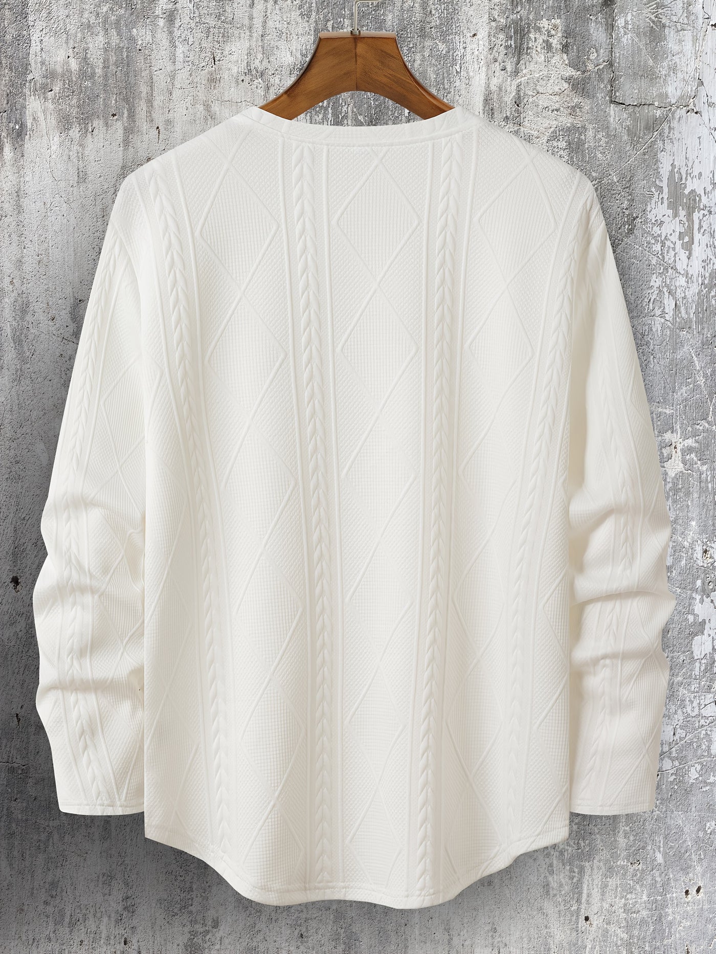 Lyman – Langarm Kapuzenpullover Mit Geometrischem Muster