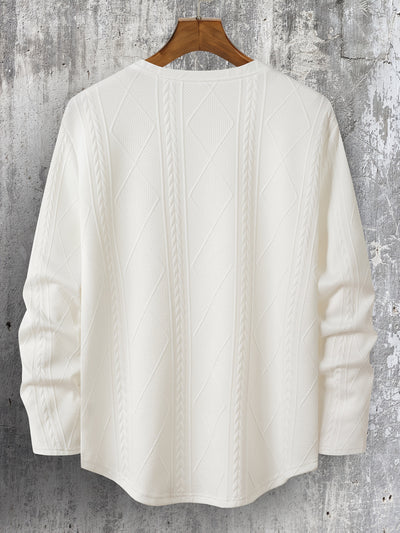 Lyman – Langarm Kapuzenpullover Mit Geometrischem Muster