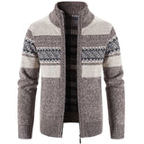 Lucas | Moderne und Warme Herren Pullover Jacke – Braun