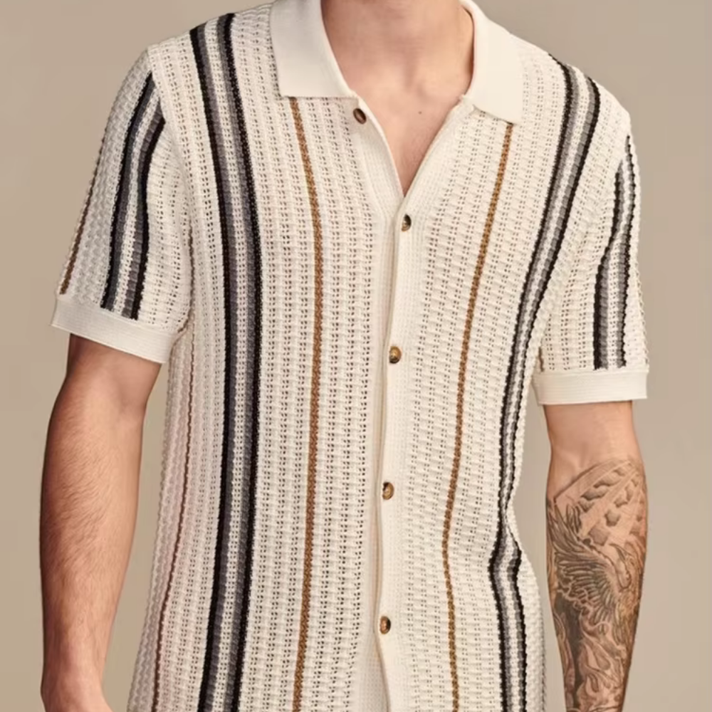 Milano – Vintage-Strickhemd für Herren