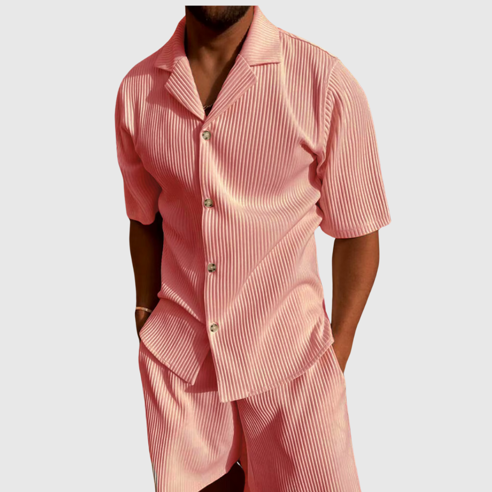 Santo – Sommerliches Plissee-Set für Herren