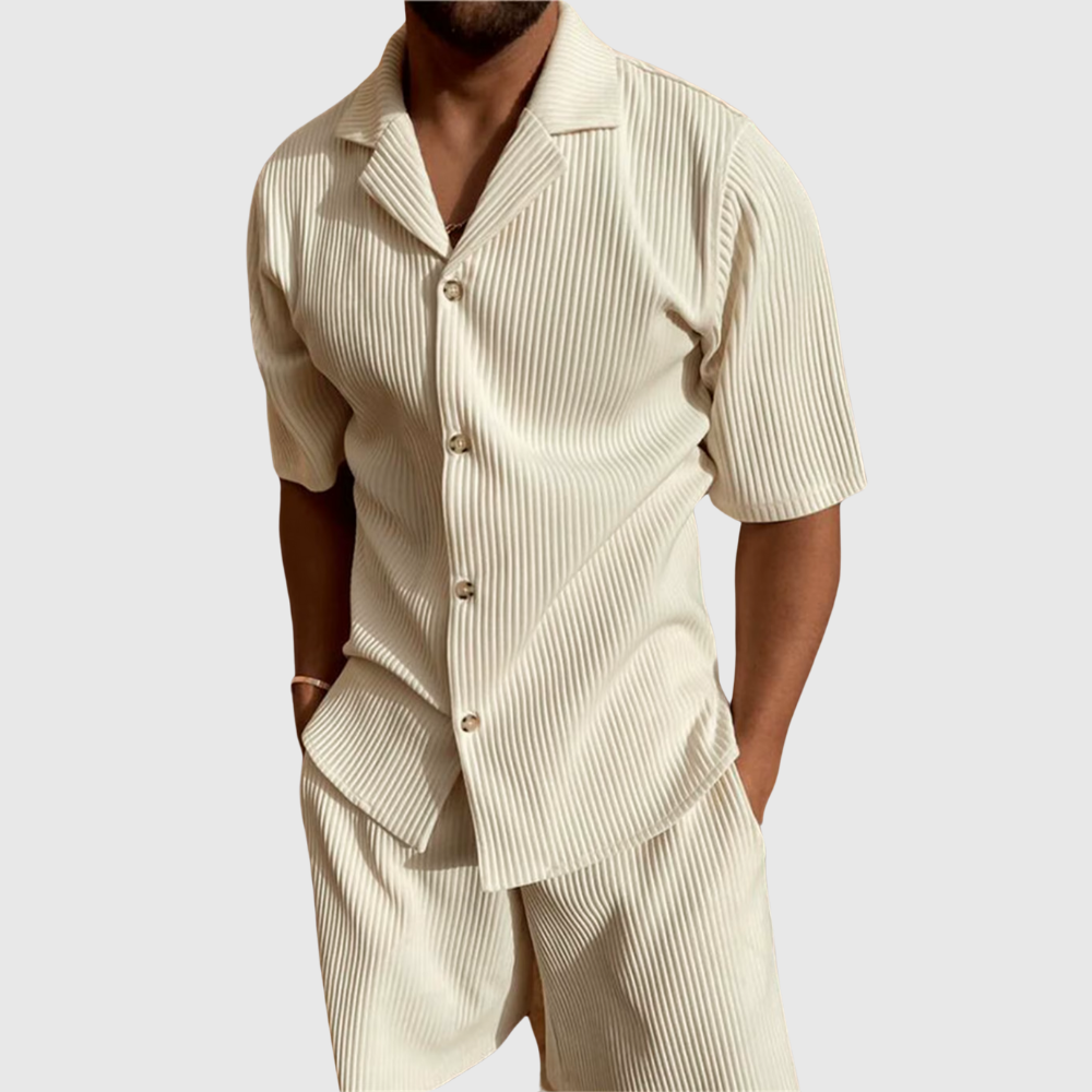 Santo – Sommerliches Plissee-Set für Herren