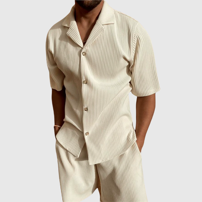 Santo – Sommerliches Plissee-Set für Herren