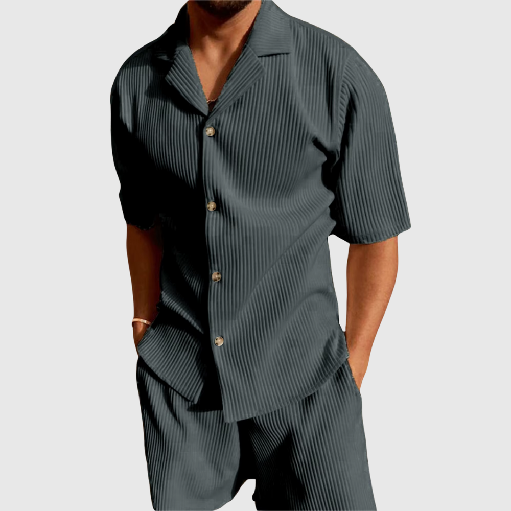 Santo – Sommerliches Plissee-Set für Herren
