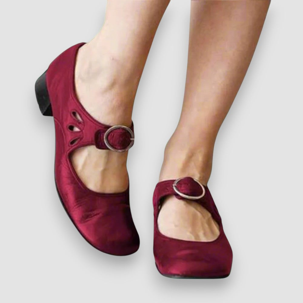 Eline | Orthopädische Ledersandalen mit bequemer Keilsohle