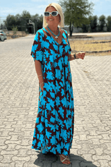Clara | Modisches Kleid Damen Mode Trend – Blau