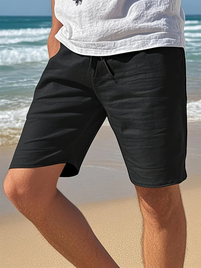 Callan – Lässige Leinen Shorts Mit Tasche