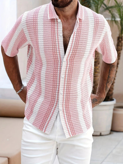 Avram – Lässiges Gestreiftes Hemd Mit Knöpfen