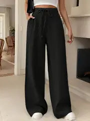 Audrey - Damen-Sweatpants mit hoher Taille und Kordelzug