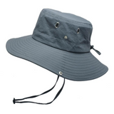 Wasserabweisender Outdoor-Bucket Hat mit UV-Schutz UPF 50+ – Dunkelgrau