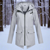 Daisy | Klassische wasserdichte Jacke für Regenwetter – Grau