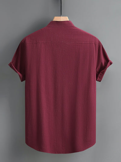 Tejada - Lässiges Baumwollhemd Mit Tasche