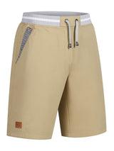 Eden | Knie-lange Shorts mit Kordelzug und Taschen – Khaki