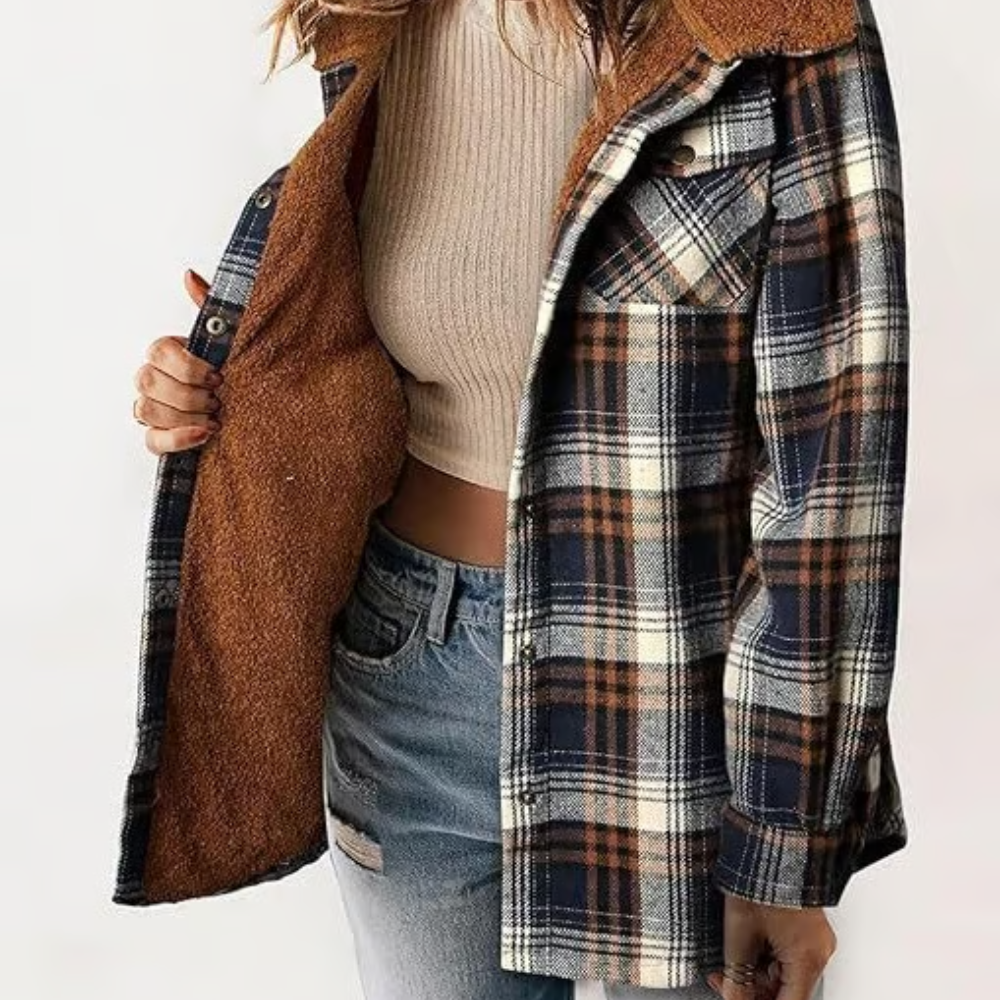 Mirana - Kapuzenjacke mit Karomuster