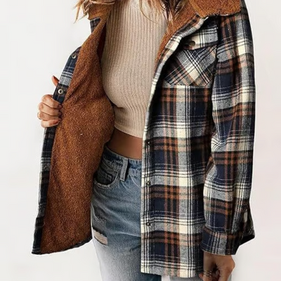 Mirana - Kapuzenjacke mit Karomuster