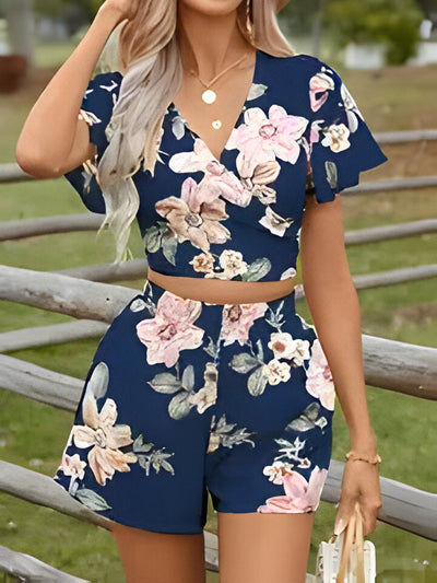 Jianna | Tropische Shorts mit Blumendruck für Frauen