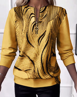 Amelie | Modischer Damen Pullover elegant & casual modern – Gold