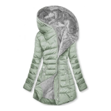 Welmara | Damen Steppjacke mit Kapuze Winterjacke – Hellgrün