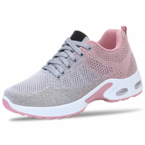 Orthopädische Wanderschuhe für Damen mit Einlegesohlen – Pink Grau