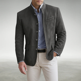 CANNES / ELEGANTE, STRUKTURIERTE HERRENJACKE – Anthrazitgrau