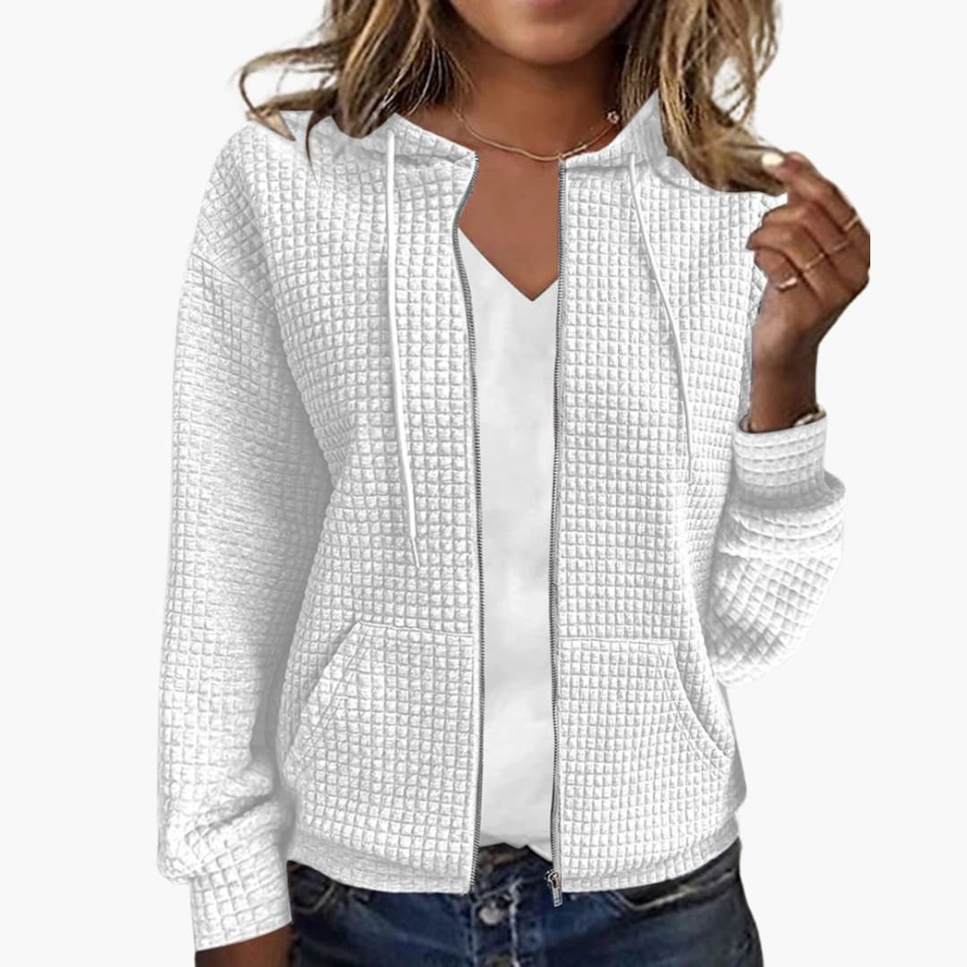 Kapuzen Sweatshirt mit Reißverschluss für Damen