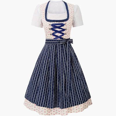 Bedrucktes Dirndl kleid für Damen - Oktoberfest 2025