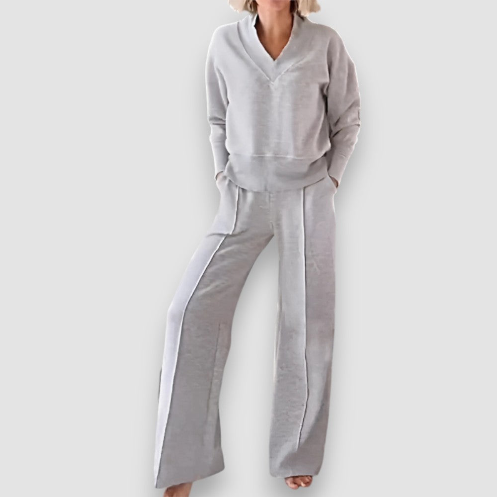 Cristine | Lounge-Set mit weit geschnittener Hose