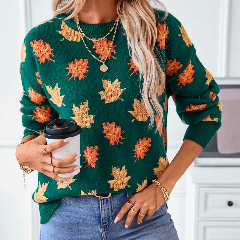 Ulla™ - Wunderschöner herbstlich gestrickter Pullover