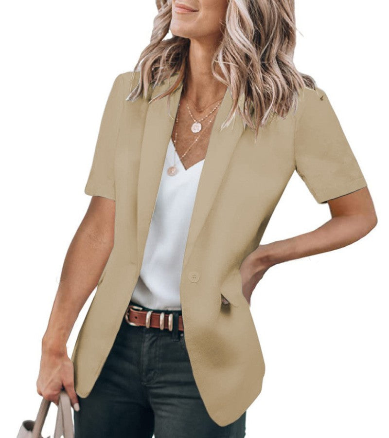 Danila | Modern Short-Sleeve Blazer – SAGE™