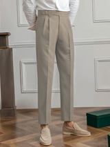Theresa | Plissierte Damen-Hose stylisch & modern – Beige