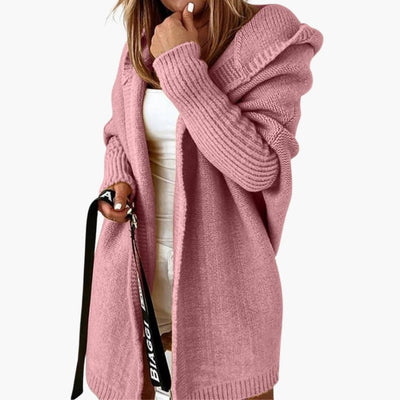 Strick Cardigan mit Kapuze für Damen