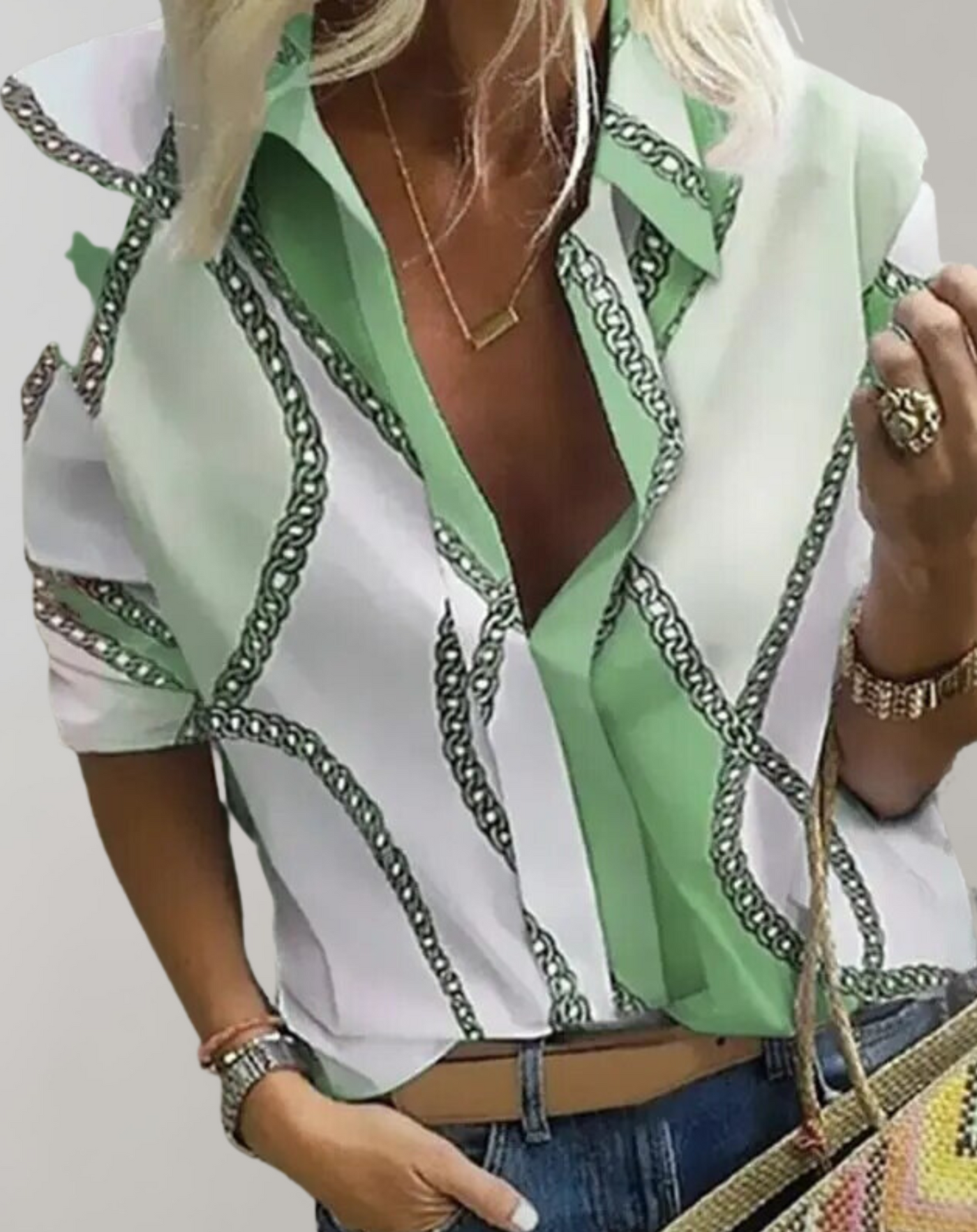 Bucha® | Lässige Damenbluse mit langen Ärmeln