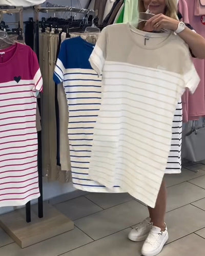 Luella - Lässiges Gestreiftes Kleid Mit Rundhalsausschnitt